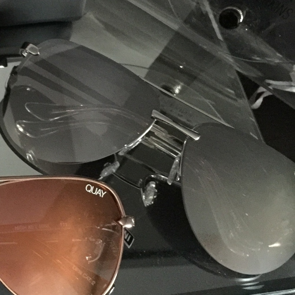 Quay sunglasses the playa in silver